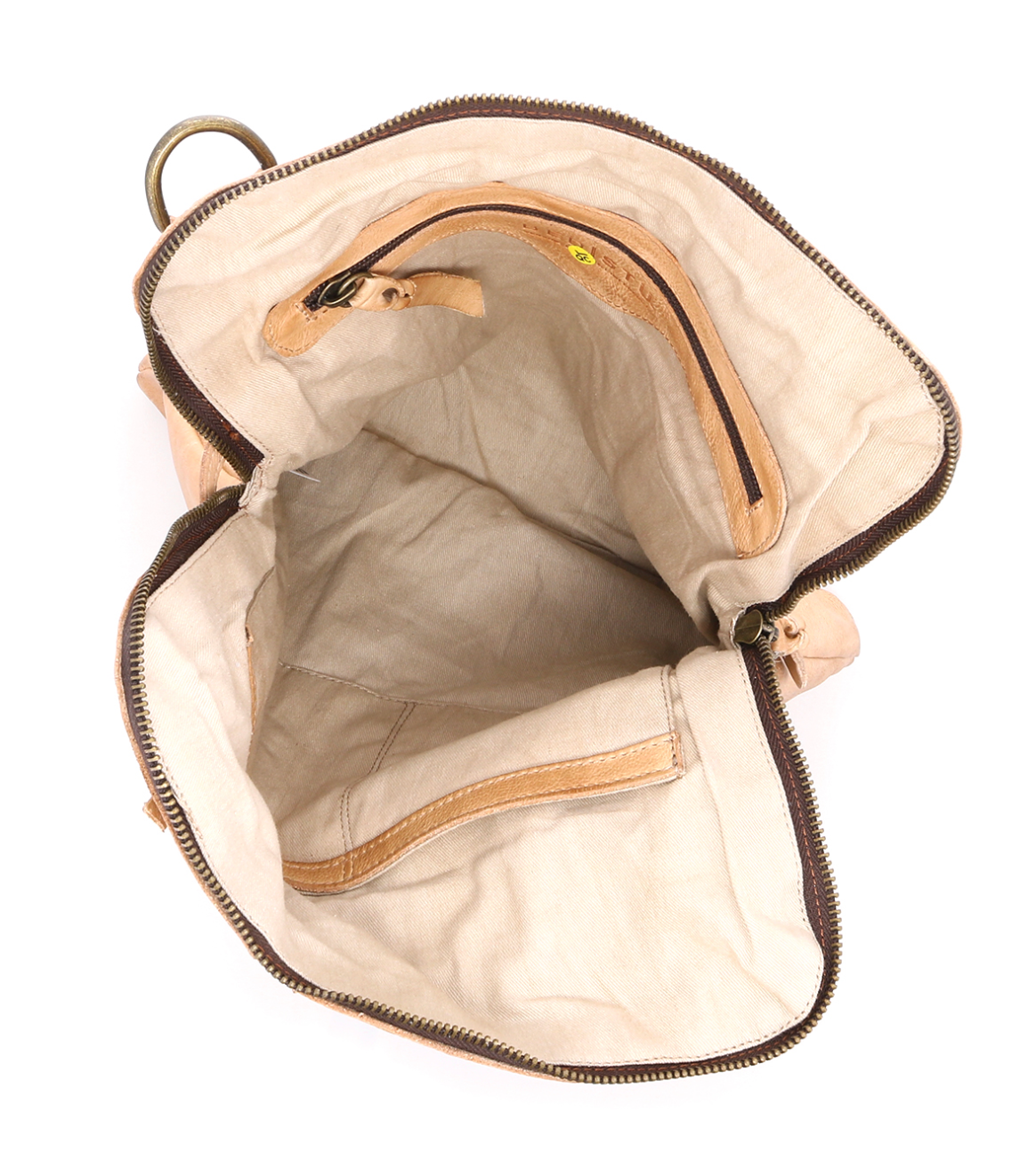 Aiken Genuine Leather Handbag in Oat | Bed Stu