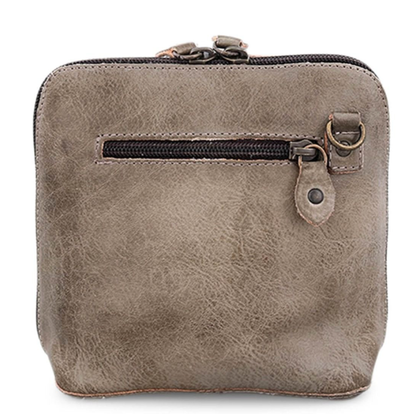 Ventura Genuine Leather Handbag in Taupe Rustic | Bed Stu