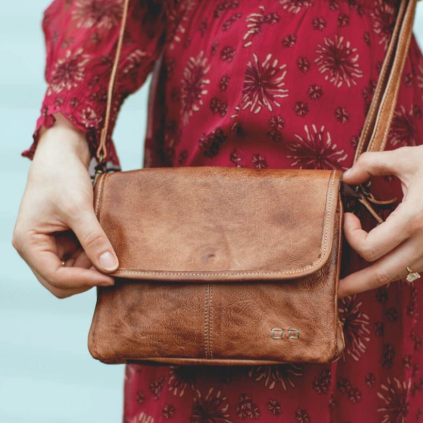 Ziggy Genuine Leather Handbag in Tan Rustic | Bed Stu