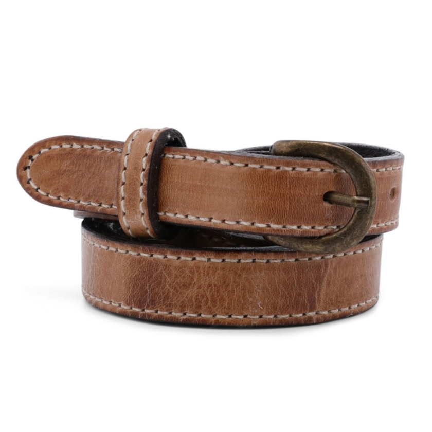 Monae Genuine Leather Belt in Tan Rustic | Bed Stu