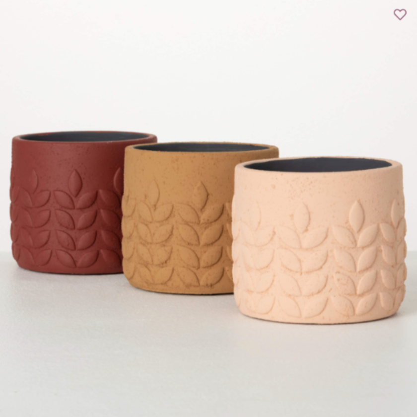 MODERN LEAF DESERT TONED POT