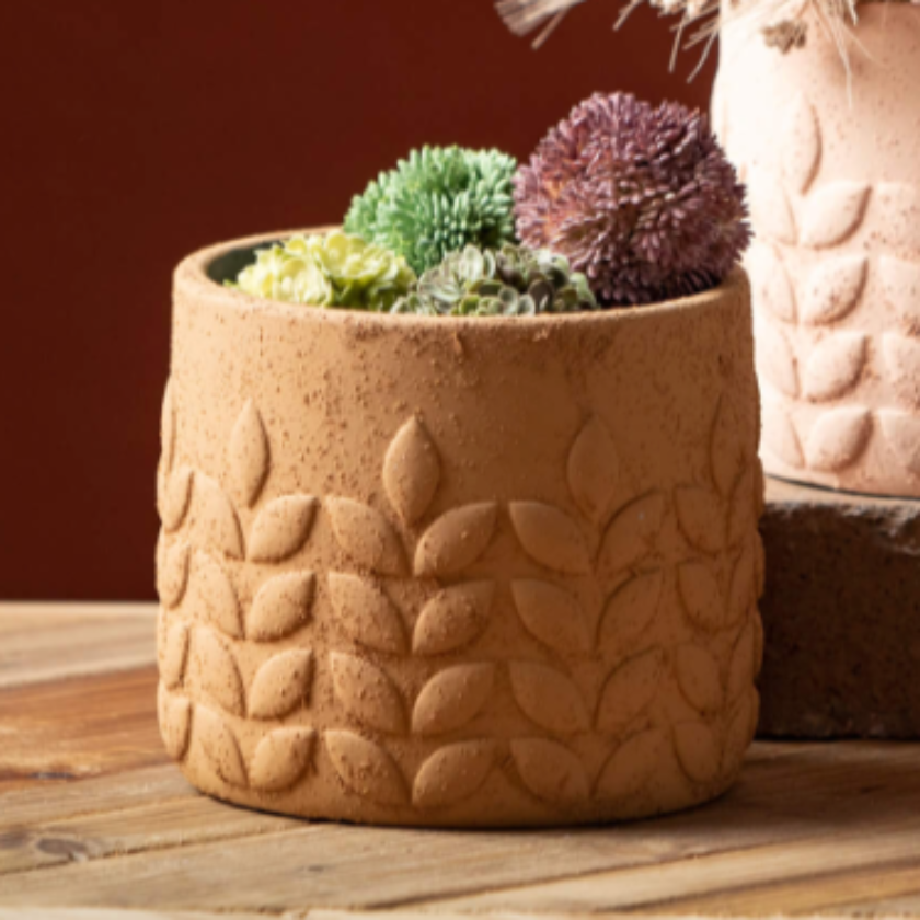MODERN LEAF DESERT TONED POT