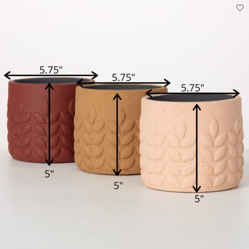 MODERN LEAF DESERT TONED POT