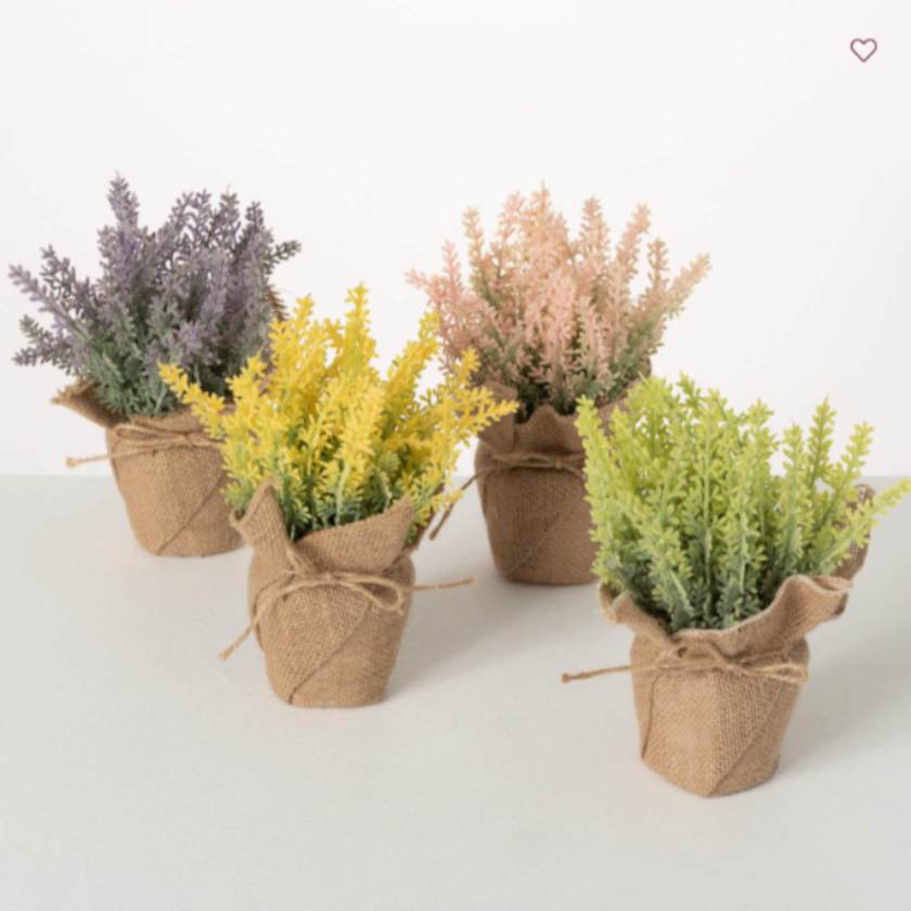 Lavender Burlap - 4 colors available