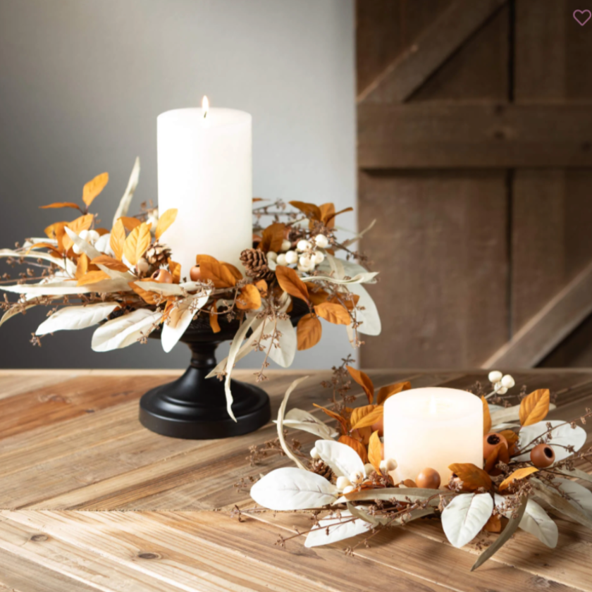 FALL MIXED FOLIAGE MINI WREATH