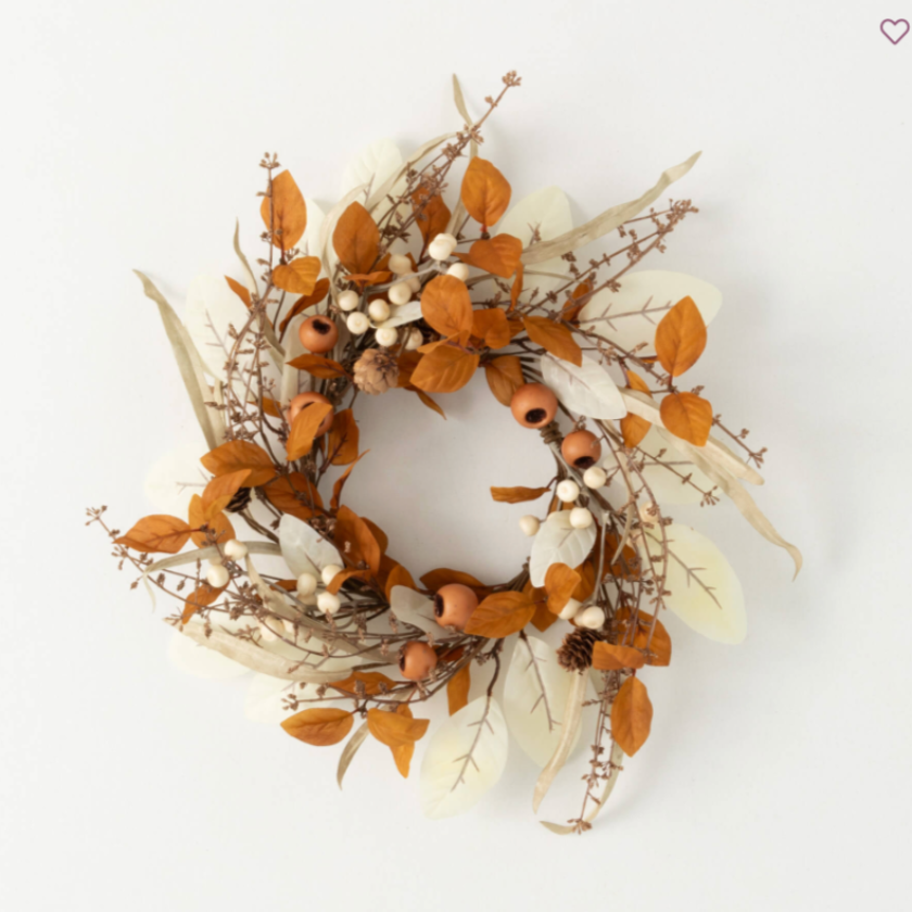 FALL MIXED FOLIAGE MINI WREATH