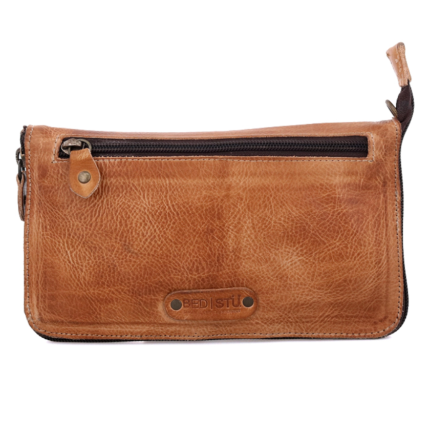 Templeton II Genuine Leather Handbag in Tan Rustic | Bed Stu