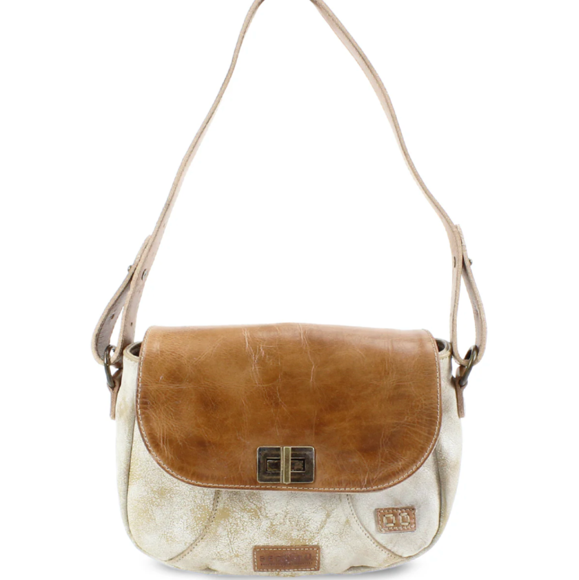 Elect Genuine Leather Handbag in Nectar Lux Tan Rustic | Bed Stu