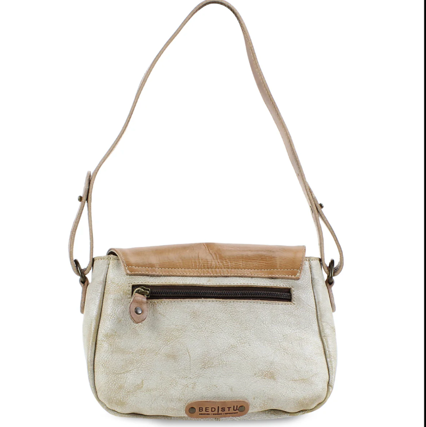 Elect Genuine Leather Handbag in Nectar Lux Tan Rustic | Bed Stu