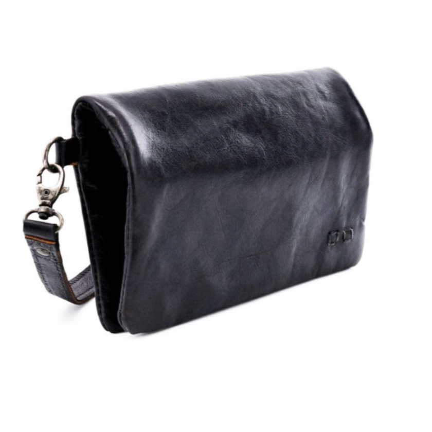 Cadence Genuine Leather Handbag in Black Rustic | Bed Stu