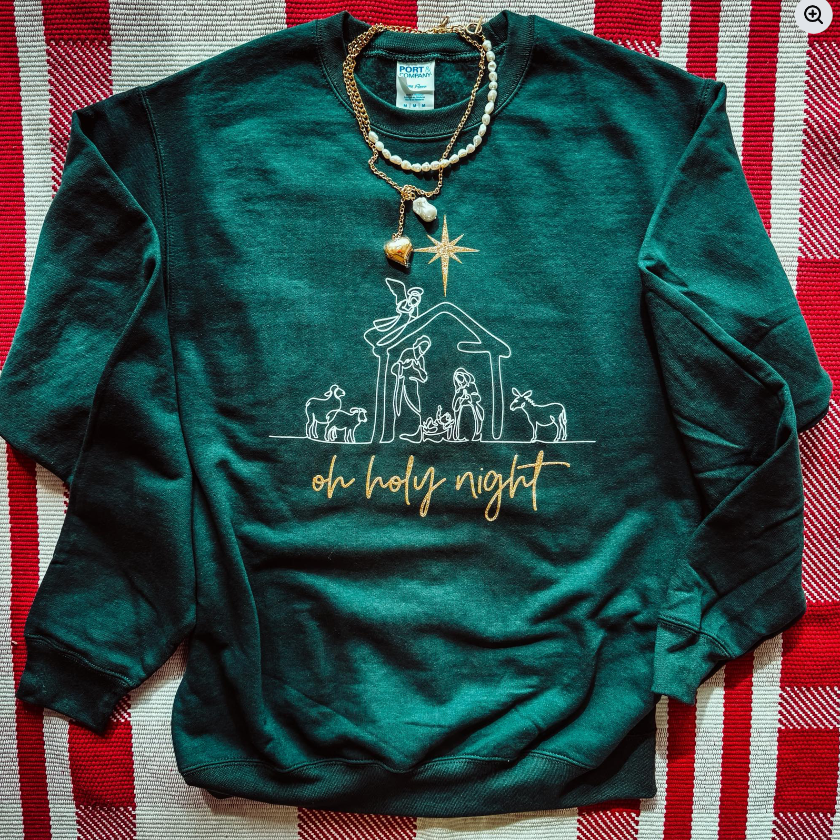 Oh Holy Night Crew Neck