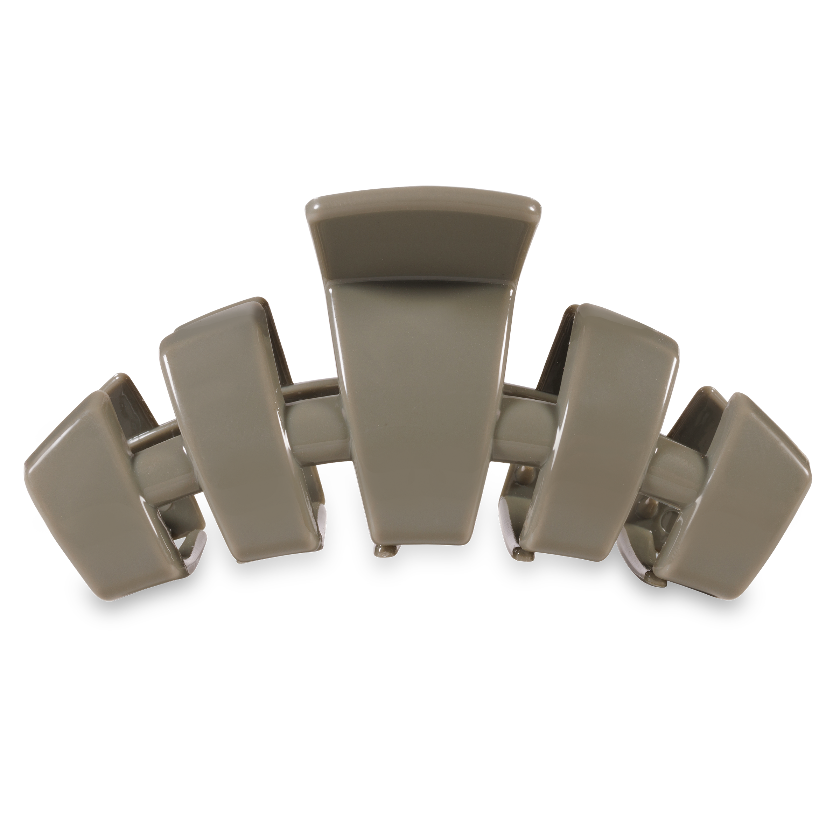 Brown hair clip on a white background