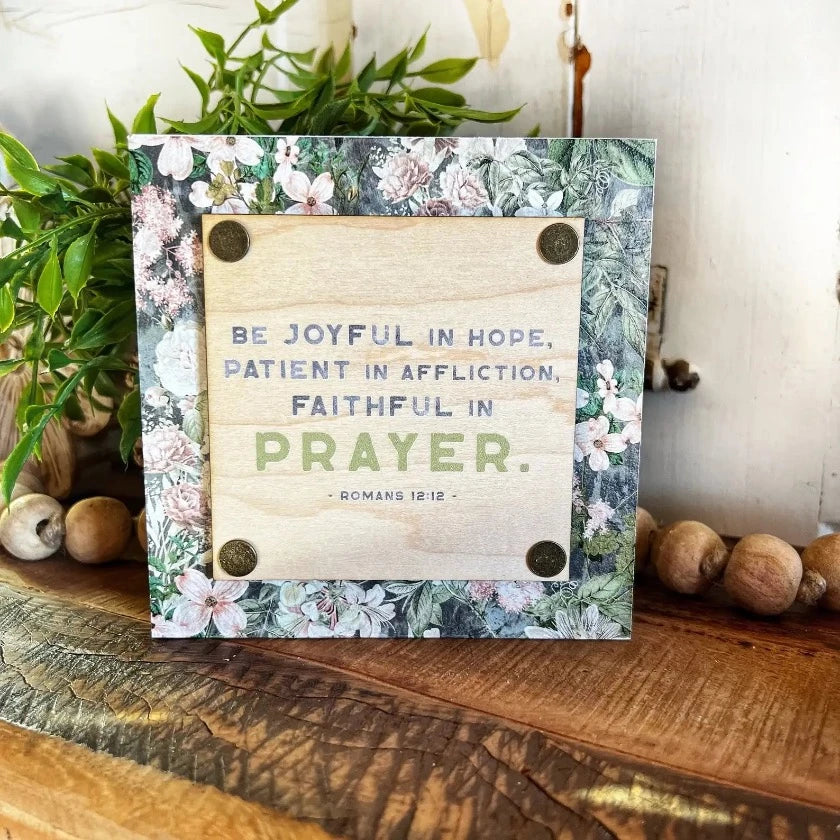 WillowBee Signs & Designs - Bible Verse Mini Block Sign