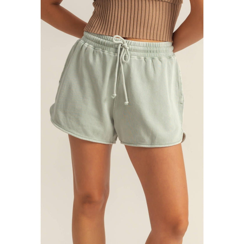 Drawstring Waist Casual Dolphin Shorts