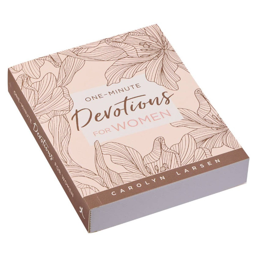 Christian Art Gifts - Beige Softcover One-minute Devotions for Women