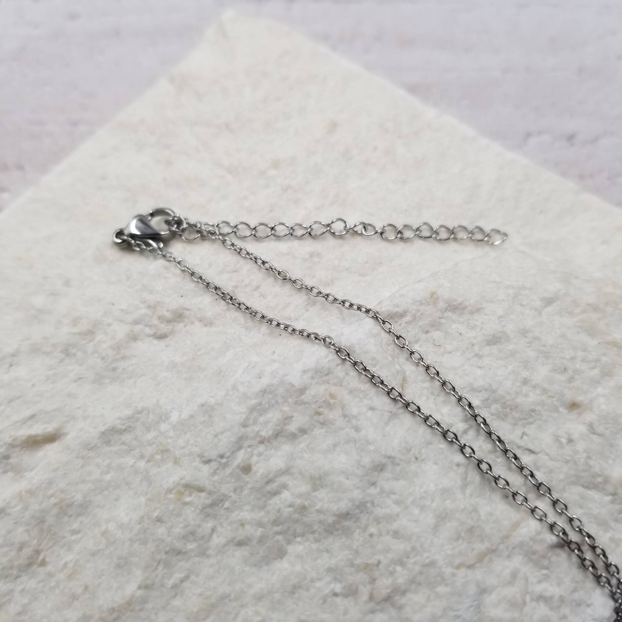 Titanium Steel Shiny Triangle Necklace