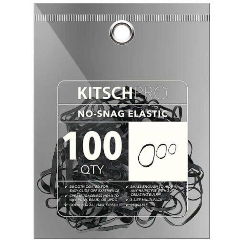 KITSCH - No-Snag Elastic 100pc - Black