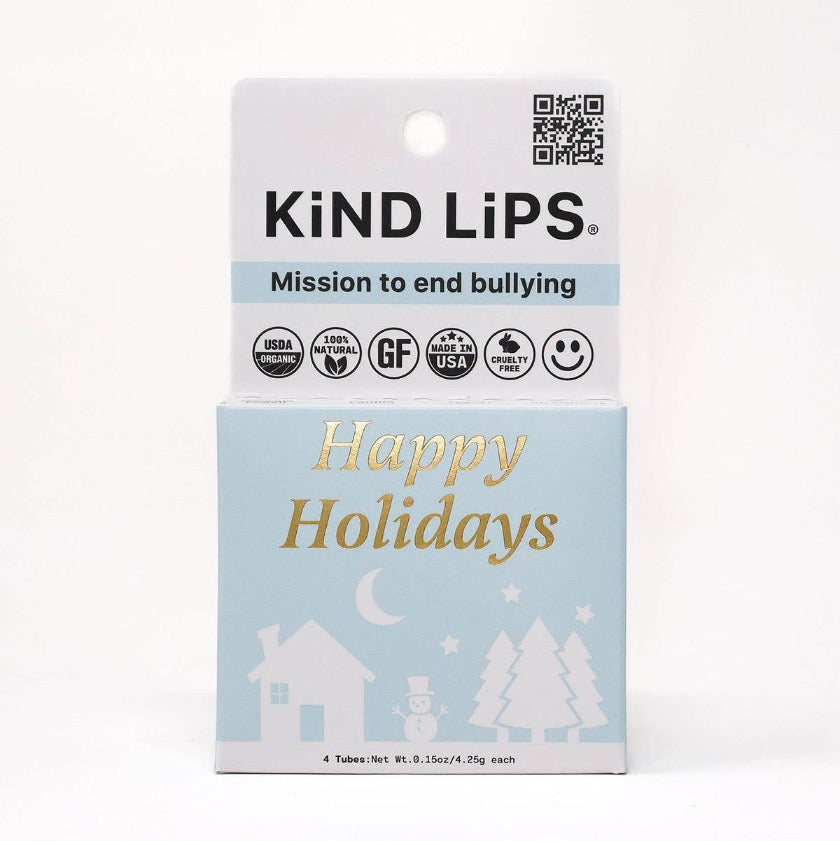 Kind Lips Holiday Lip Balm Variety 4 Pack