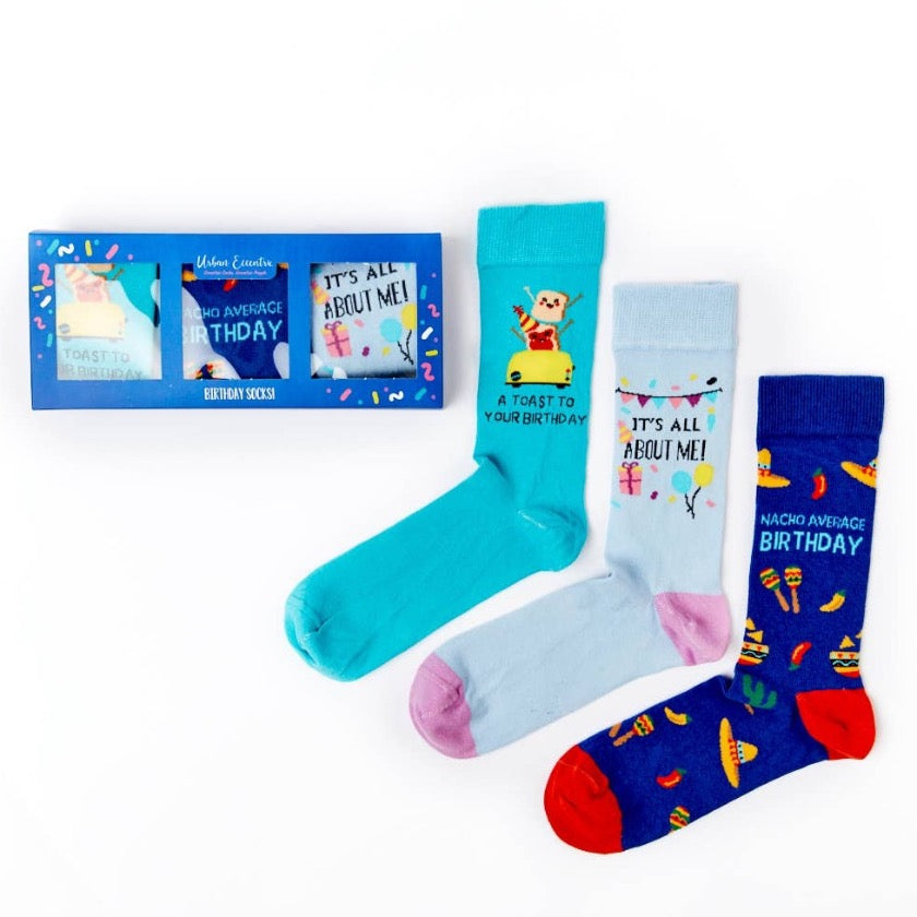 Urban Eccentric - Unisex Birthday Socks Gift Set | The Shops SD