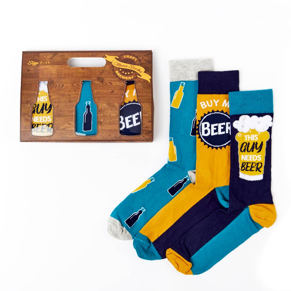 Mens Beer Socks Gift Set | Urban Eccentric