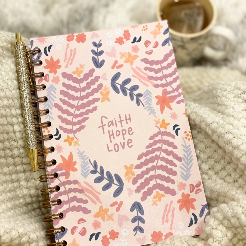 Christian prayer journal | Faith hope love notebook