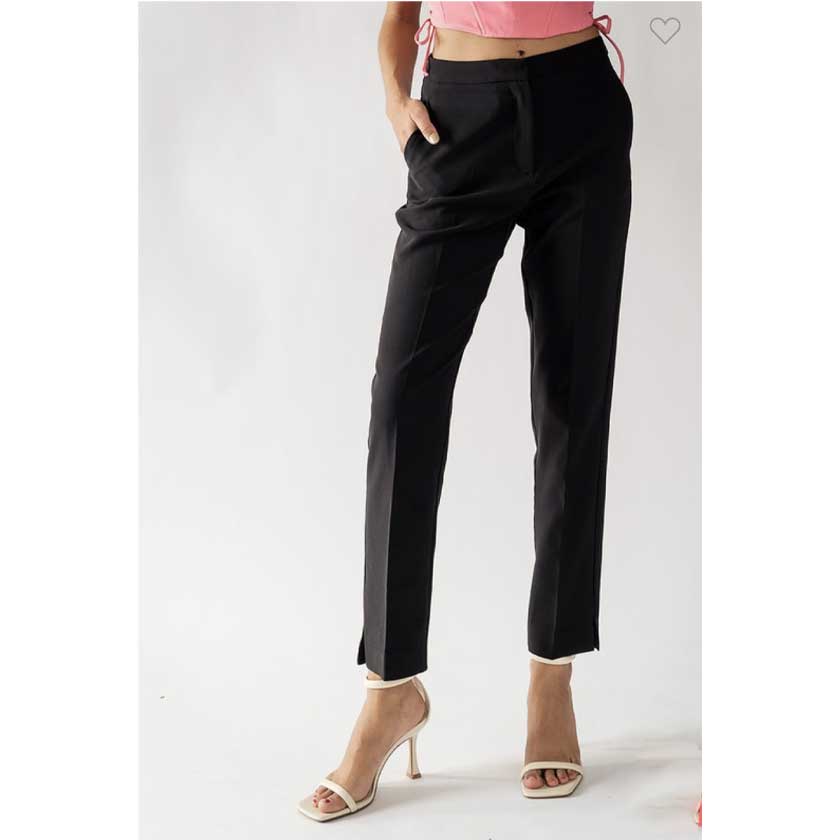 A basic ankle line slack in black.
