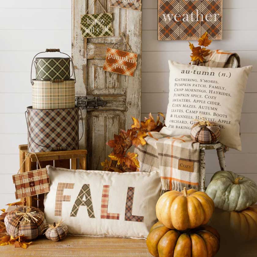 Fall Plaid Pillow