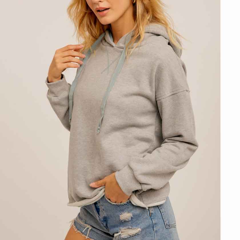 SWEATER LINED HOODIE SWEATSHIRTS