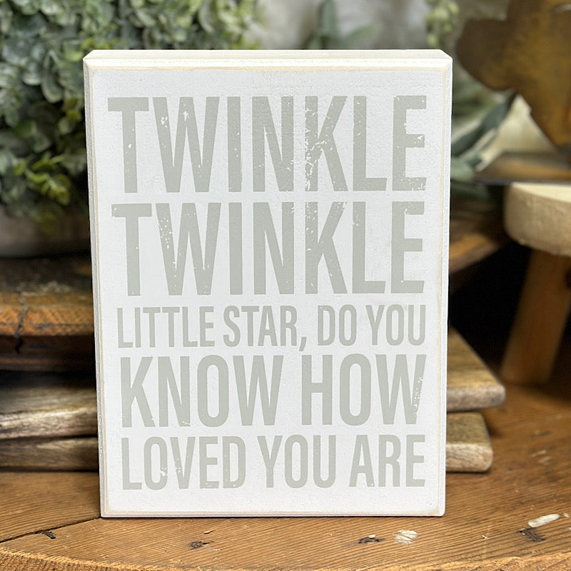 Box Sign - Twinkle Star