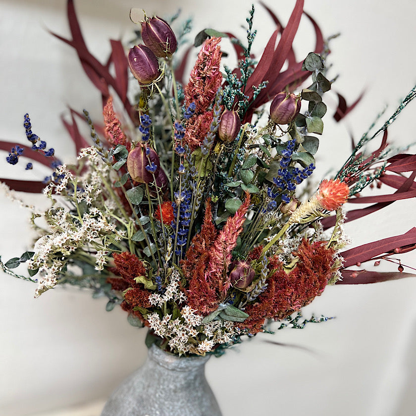 EARTHY - VINTAGE - ROMANTIC Dried Flower Bouquet
