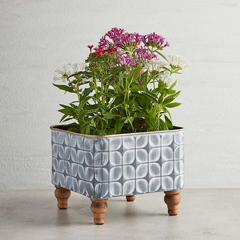 Square Ornate Planter - CB