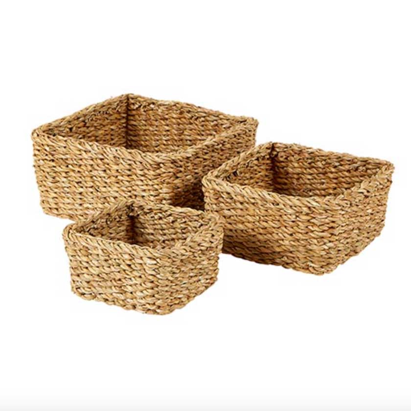 Medium square seagrass basket