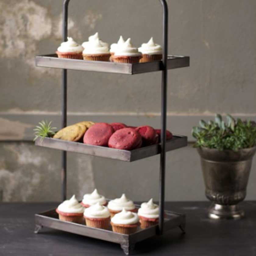 Metal Three Tiered Display