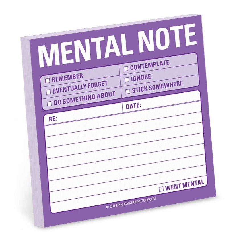 Mental Note Sticky Notes - Knock Knock