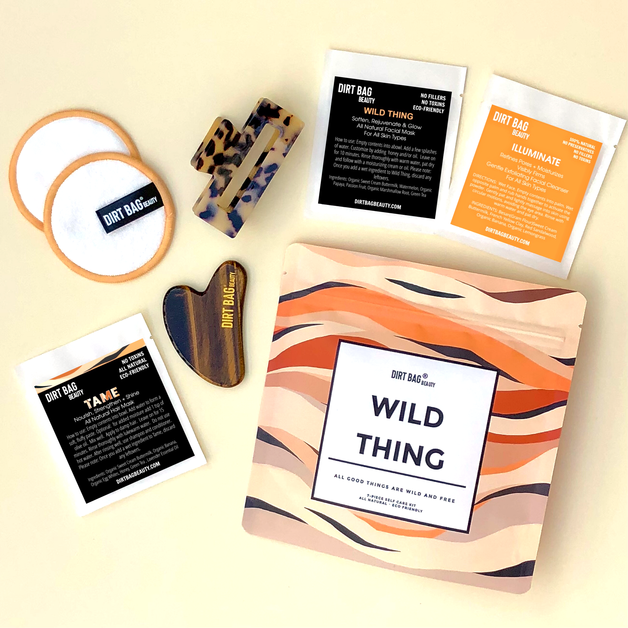 Dirt Bag® Beauty - Wild Thing-Facial Mask, Hair, Eco-Friendly, Sustainable Gift