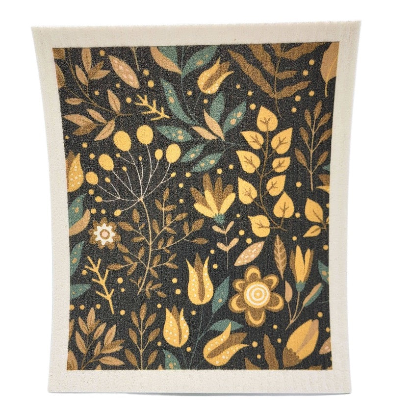 Driftless Studios - Golden Spring Flowers Swedish Dishcloths