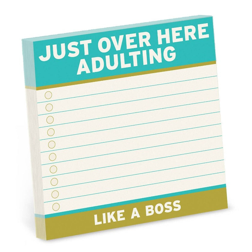 Adulting Large Sticky Notes (4 x 4-inches) - Knock Knock
